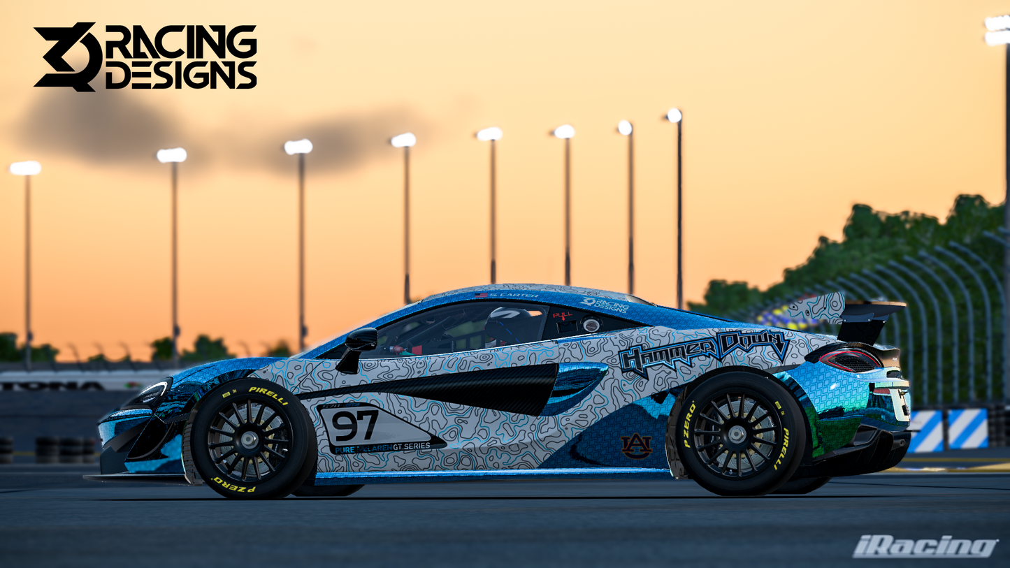 Topography pattern on McLaren 570s GT4