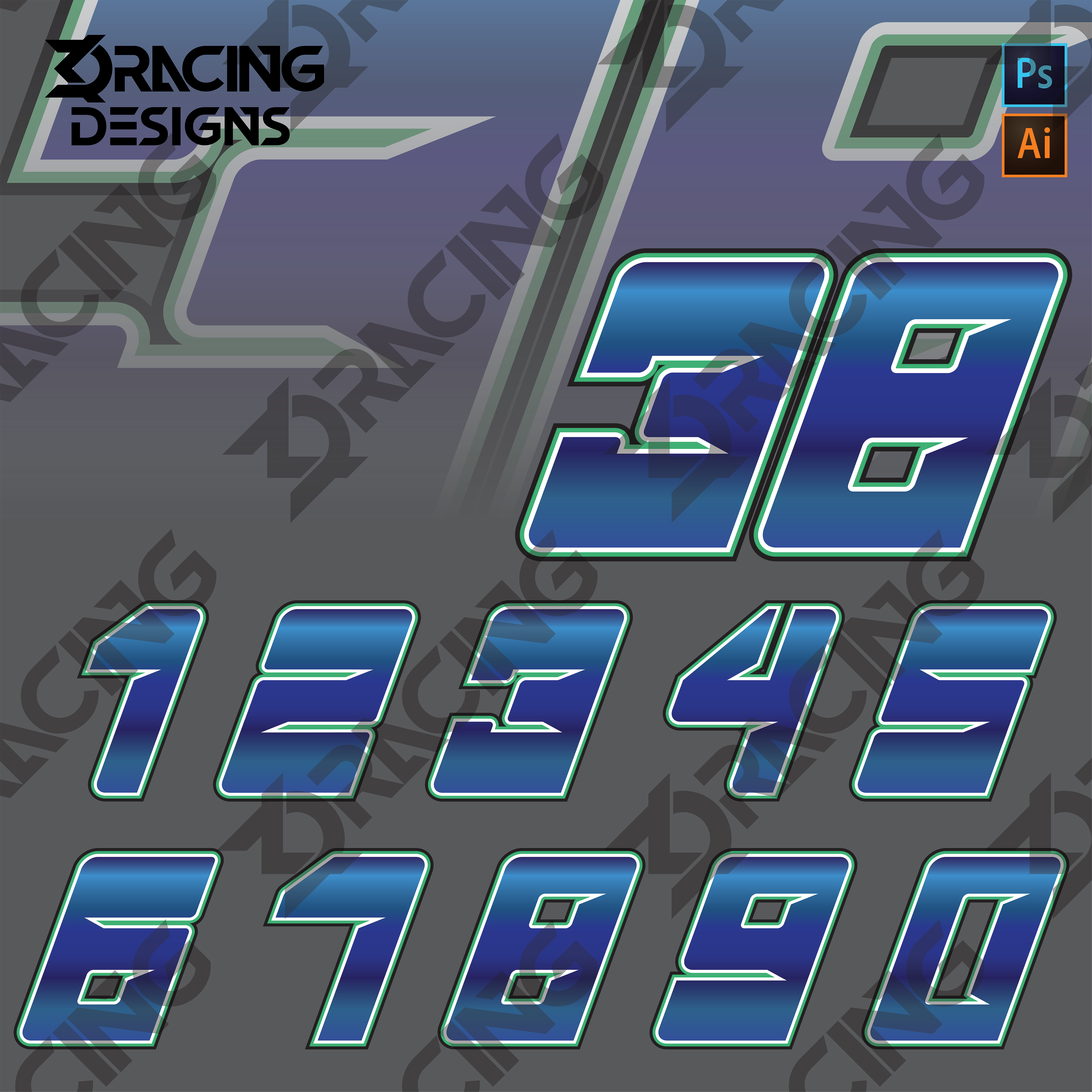 Number Set - 009 – Knapp Daddy Racing